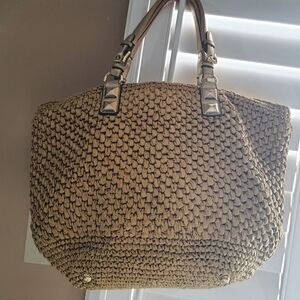 MK Woven Straw Shoulder/Hobo bag